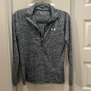 Woman’s Under Armor Grey Athletic Zip Up